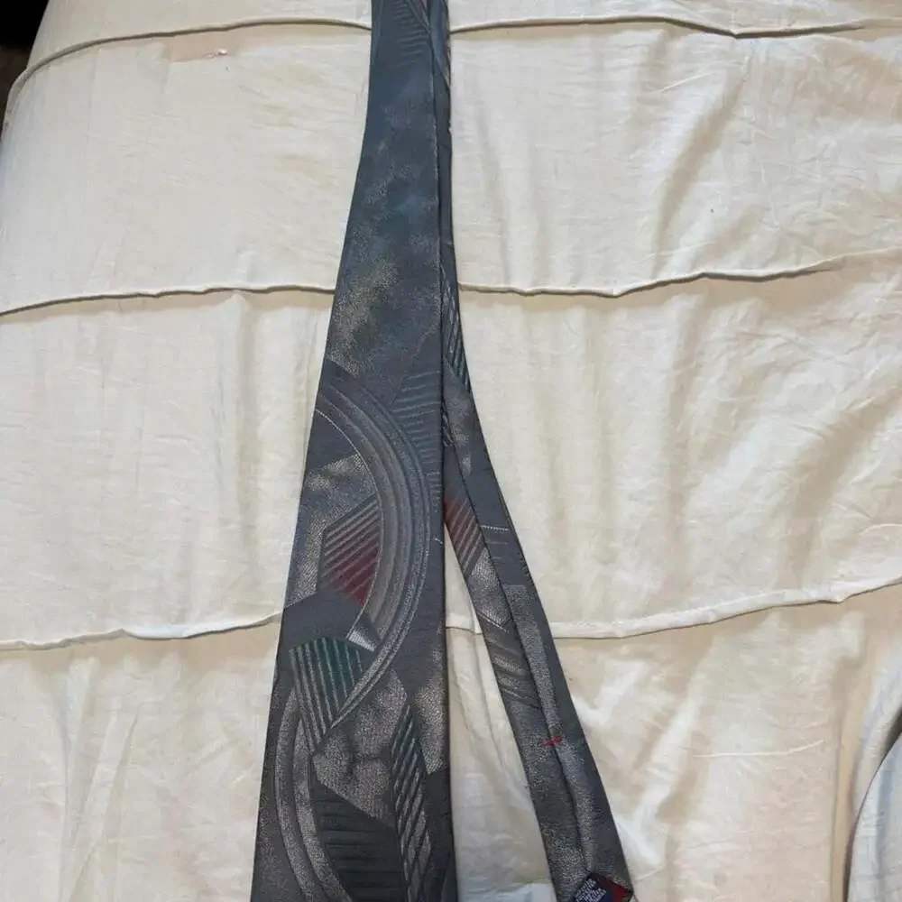 Don Loper Beverly Hills Gray Geometric Silk Tie